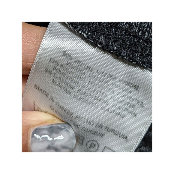 Anthropologie Saturday Sunday Top Large Turtleneck A-line Poly-blend Tunic Grey - Picture 8 of 8